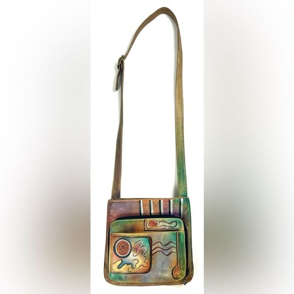 Anuschka Extendable Leather Crossbody Bag - Picture 1 of 16